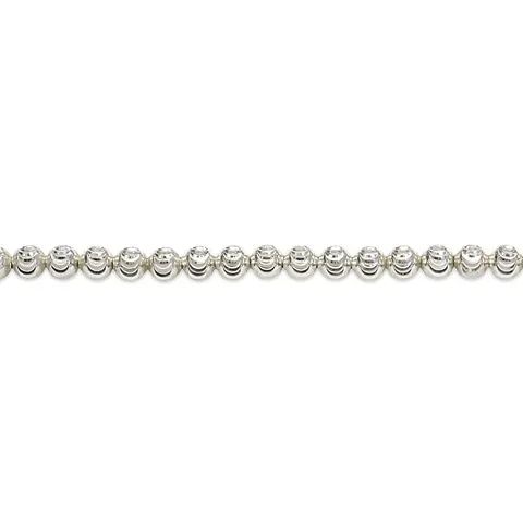 Chain: Smile Diamond Cut Elastic Bead