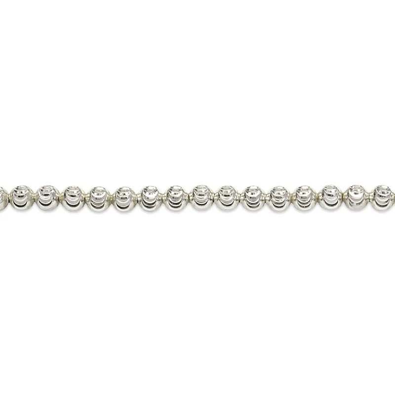 Chain: Smile Diamond Cut Elastic Bead